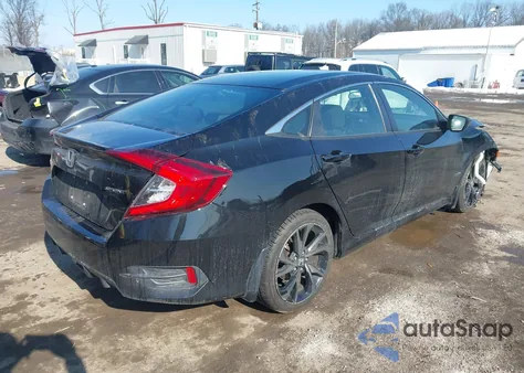 2021 Honda Civic Sport из США, поврежденный, VIN 2HGFC2F86MH536190